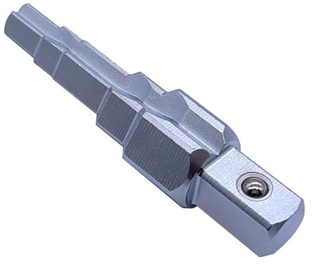 JEUCLEL 1/2 Inch Drive Universal Pagoda Head Valves Joints 5 Step Stepped Radiator Spud Wrench Valves Lugs Repair Tank Connection Removal Tool