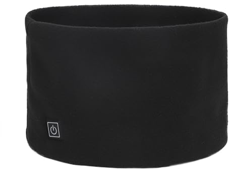 FakeFace Cache-Cou chauffant USB d'Hiver Tour de Cou Chauffée de Polaire avec 3 Vitesses de Contrôle Température Écharpe d'hiver pour Hommes Femmes