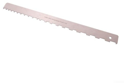 Professionelle Ergebnisse mit Gitarrenhals, gekerbtes Lineal mit gerader Kante, Dual-Skala-Design