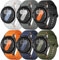 für Samsung Galaxy Watch 7/6/5/4/FE Armband 40mm 44mm/Galaxy Watch 6 Classic 47mm Armband 43mm/Watch 4 Classic 46mm 42mm/Watch 5 Pro 45mm Damen Herren,Silikon Sport Band No Gap Ersatzarmband Armbänder