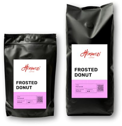 Freshly Roasted Hormozi Coffee - Frosted Donut Flavoured Coffee Beans 250g - Medium Roast