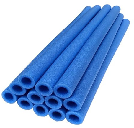 Fyrdyn Manchons en Mousse pour Poteau De Trampoline - 12 Pièces Protection Poteau Rechange pour Filet Trampolinen Jardin | Tubes en Mousse De Rembourrage pour Trampoline