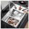 Fregadero De Cocina Grande Plateado, Fregadero De Barra Resistente, Con Desagüe Completo, Fregadero Rústico De Acero Inoxidable 304 De Una Cubeta, Fregadero De Encastre(B,85x50x22cm)