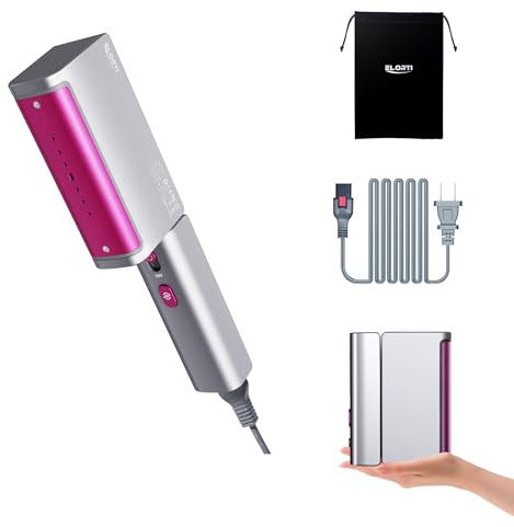 ELORTI Steamer Dampfglätter (110-240V), 2-in-1 Dual Spannung Reise Dampfglätter, 1200W, 15s Schnellaufheizung, Zusammenklappbar & steckbares Kabel, 110ml Tank für Reise, Büro und Haushalt