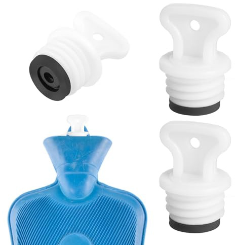 Balacoo 2 Pièces Bouchon Caoutchouc Étanche pour Bouillotte Bouchons Vis pour Bouteille Eau Chaude Accessoire Pratique pour Sacs à Eau Chaude