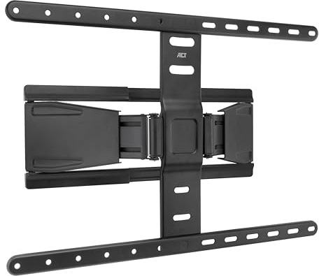 ACT TV Wandhalterung Schwenkbar für 43-90 Zoll Fernseher, Ultraflach 1,95-25 cm, VESA 600x400, Neigbar ±15°, Schwenkbar ±30°, Max. 50kg, Modell AC8357