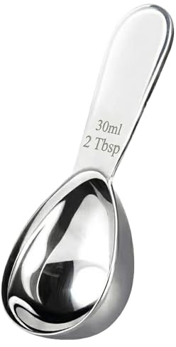 Wcawnlt Cuillère Doseuse à Café de 30ml, cuillère doseur cafe gramme measuring spoons mesure inox pour cafe the sucre poudre usage cuisine maison barista