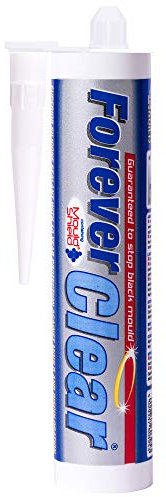 Everbuild Forever Clear Anti-Mould Silicone Sealant – Permanently Waterproof – Suitable for Internal And External Use – Clear – 295ml