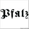 cartattoo4you® AK-01596 | PFALZ - Fraktur/Altdeutsche Schrift | Autoaufkleber Aufkleber Farbe schwarz, in 19 Farben erhältlich,glänzend 17 x 5 cm, Premium-Qualität