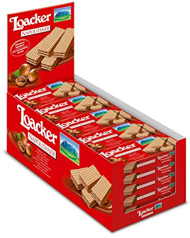 Loacker Napolitaner Lot de 25 gaufrettes 45 g