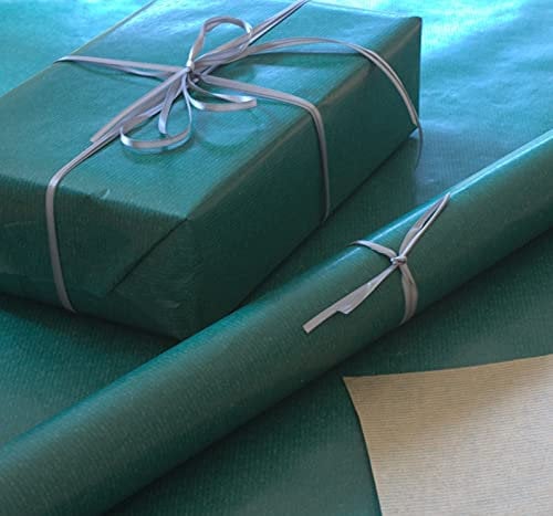 Natural Kraft Green Gift Wrapping Paper, Birthday, (10 metres (rolled))