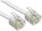 Alida Systems Cable Telefónico ADSL Con Conectores RJ11 de 1 m- Routeur A Través De toma De Teléfono O Microfiltro/Blanco