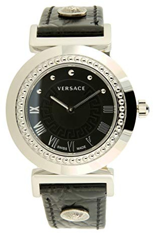 Versace Damen-Armbanduhr XS Vanity Analog Quarz Leder P5Q99D009S009