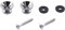 Musiclily Gitarrengurt Knöpfe Strap Buttons Endpins Metall Gitarrengurt Endknopf Gurtpin für Klassische Elektrische Akustik Gitarre Bass Ukulele,Chrom(2 Stück)