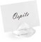 10 Marque-Places Incolore Diamant 40MM