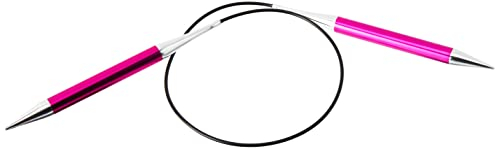 KnitPro K47108 Rundstricknadel, Aluminium, Rosa, 60cm / 10mm