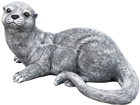 stoneandstyle Steinfigur Otter, Frost- und wetterfest bis -30°C, massiver Steinguss, Frettchen