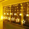 BELLALICHT LED Lichtervorhang Sterne Warmweiß Weihnachtsbeleuchtung Innen Fenster Für Weihnachten Party Hochzeit IP44 31V 8 Modi Mit Timer Dimmbar 138er LEDs Lichterkette Aussen 2,5M …