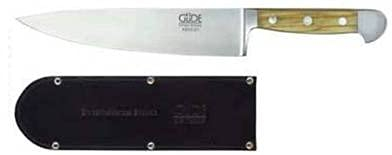 Güde Messer Kochmesser 21 cm, Serie Alpha-Olive mit Messerscheide