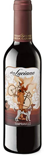 Lote de 12 Botellines Botellas Vino Don Luciano Tempranillo Cosecha 375ml - Detalles bodas hombres, Vinos Baratos para Detalles de Bodas