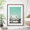 N / A Dekorative Drucke aus Leinwand Wüste Leinwanddrucke Retro Hotel Motel Zeichen Western Poster Süd-Arizona Retro Wandbild Malerei Vintage Wohnzimmer Dekor-50x70cm