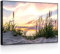 lightbox multicolor | Leuchtbild | Gras am Strand bei Sonnenuntergang | 100x70 cm | Front Lighted