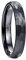 VAKKI 4mm Wolframcarbid Herren Ring Schwarz Gehämmerter Ring Schwarz Matt Wolfram Ring Größe 49.3(15.7)