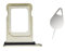 Nano Dual SIM Kartenfach Slot Halter Adapter Ersatz für iPhone 13 Pro A2638 A2483 6.1inch / 13 Pro Max A2643 A2484 6.7inch Mit Pin Gold