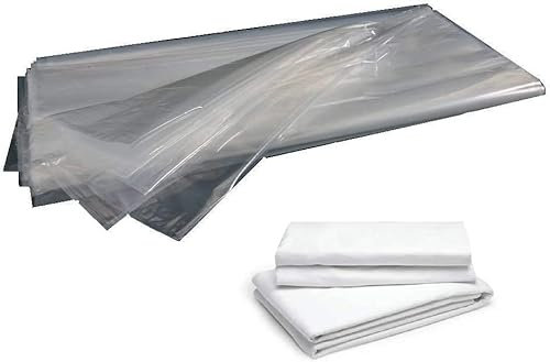 HOME PRO Buste Plastica per Coperte Biancheria Maglioni Camicie Indumenti Trasparente Protezione Antipolvere Riutilizzabile 45x65 Nylon PLT 50Pezzi