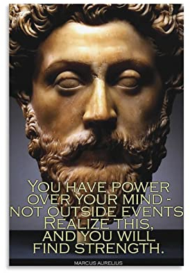 RIDAEX Poster und Drucke 60 * 90cm Senza Cornice Marcus Aurelius Picture Print Modern Family Bedroom Decor Posters