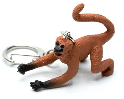 Miniblings Klammeraffe Schlüsselanhänger Affe Primaten schwarze Hände | Begleiter am Schlüsselbund, aus Berlin, in kleiner Serie hergestellt