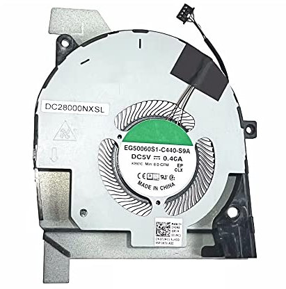 RAKSTORE Ventilador de refrigeración de CPU para ordenador portátil compatible con Dell Latitude 5501 5511 Precision 3541 3551 P80F Cooler Fan