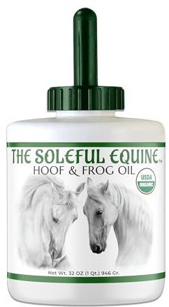 The Soleful Equine Hoof Oil, Horse Hoof White Line, Thrush, Abscesses, Overall Hoof Strength, Growth, Hoof Conditioning Rehydration. Certified Organic - Professionally Designed and Developed