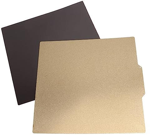 3D Printer Build Plate, 290x290mm Double Side Textured PEI Sheet Flexible Spring Steel Hot Bed Build Plate with Magnet Base for Ender 6