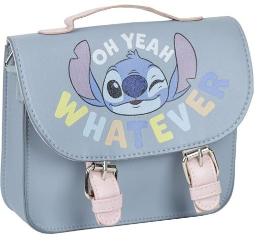 STITCH Bolso Azul 18.5 x 16.5 x 5.3 cm