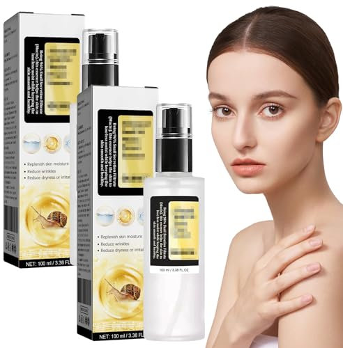 2 Stück Schneckenschleim Serum Snail Mucin Serum Schneckenschleim Creme Snail Mucin Serum Schneckenserum Gesichtsserum mit Snail Mucin für Alle Hauttypen