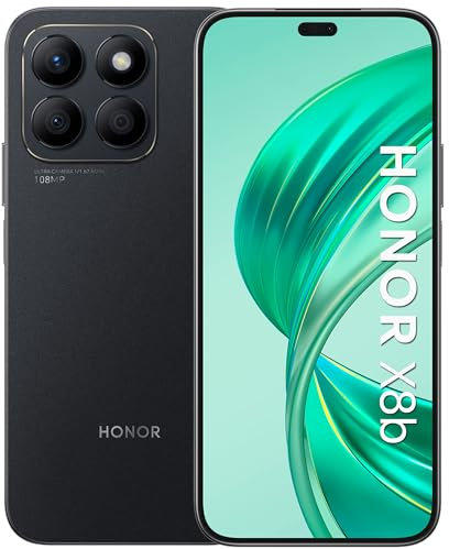 HONOR X8b Smartphone, Android Mobile Phones Without Contract (108+50MP, 6.7 Zoll FHD+ AMOLED Display, 256GB / 8GB RAM, Dual SIM, NFC), Midnight Black