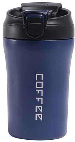 Disoza 15 OZ Azul Termo Cafe Para Llevar Vaso Termo Cafe Para Llevar Termo Cafe Pequeño Vaso Termico Vaso Cafe Para Llevar Taza Termo Cafe Para Llevar Coffee Mug Taza Termica Taza Cafe Para Llevar