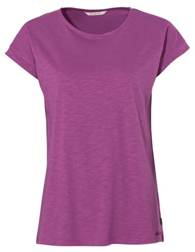 VAUDE Women's Moja T-Shirt IV, Bequemes T-Shirt für den modernen Stadtalltag, Magenta, 38