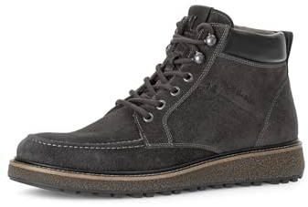 Pius Gabor Herren Boots, Männer Schnürschuhe,recyceltes Futter,Wechselfußbett,Halbschuhe,Freizeitschuhe,Schnuerer,Slate/Black,48.5 EU / 13 UK