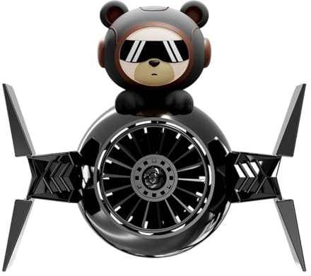 Acunny Désodorisant pour voiture Propeller Bear Accessoires pour voiture Parfum d'intérieur en forme d'ours, arômes naturels, clip de sortie de climatisation pour