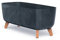 Tymar Macetero rectangular con patas, maceta alargada exterior (hormigón antracita; 40 cm)