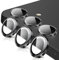 Oelrstfe Caméra Arrière Protection pour Samsung Galaxy S24 / S23 / S23+ Plus Verre Trempé,Protecteur Objectif Lentille,9H Dureté HD Définition Anti-Rayures Ultra Résistant Lens Camera Protector,Noir