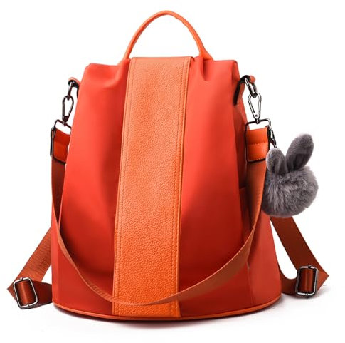 CHARMORE Damen Rucksack Wasserdichte Nylon Schultaschen Anti-Diebstahl Tagesrucksack Schultertaschen