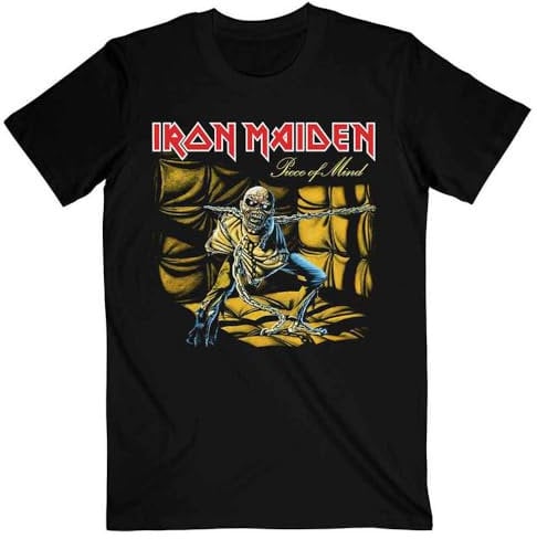 Iron Maiden Piece of Mind T Shirt S Black
