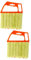 FRCOLOR 2 Pz spazzola per tende magnetico pulitore dello schermo aria kit pulitore per tapparelle lavavetri strumenti di pulizia spazzola per la pulizia delle persiane fibra Orange