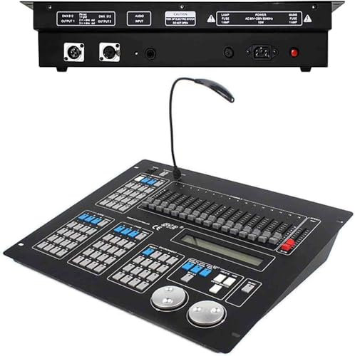 Console D-MX 512,Controller D-MX,Controller Illuminazione Discoteca Dj, Mixer Luci di Controllo Luci da Palco Professionali, Pannello Controller Console Illuminazione