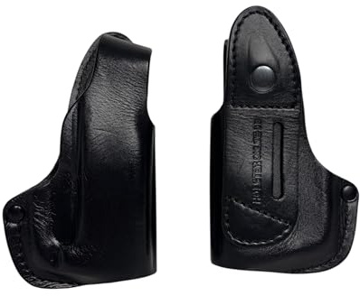Pfefferspray Holster aus echtem Leder geeignet für Walther PDP/GPS– Hochwertige Pistolen- & Magazintasche – Robustes Lederholster – Handgefertigt – Passend für Pfefferspray & Zubehör