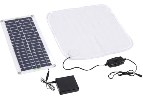 KAQNTUD 3. Energieeffiziente Solar-Haustier-Wärmematte mit externem Akku-Pack für Rucksackreisen, Reisen, Auto, Winter, Haustierbett, Toastierdecke