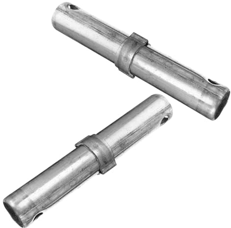 Alipis Scaffolding Coupling Pin 2Pcs Galvanized Silver Scaffold Pole Coupler 8.9In X 1.3In for High Load Scaffold Equipment